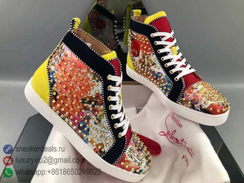 CHRISTIAN LOUBOUTIN UNISEX HIGH SNEAKERS MULTICOLOR AIR MAN D8010320